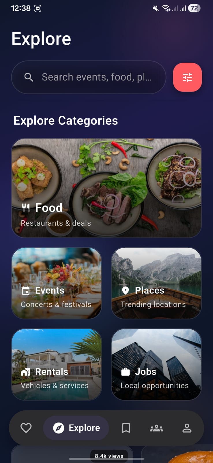 Finde UI Screen 4